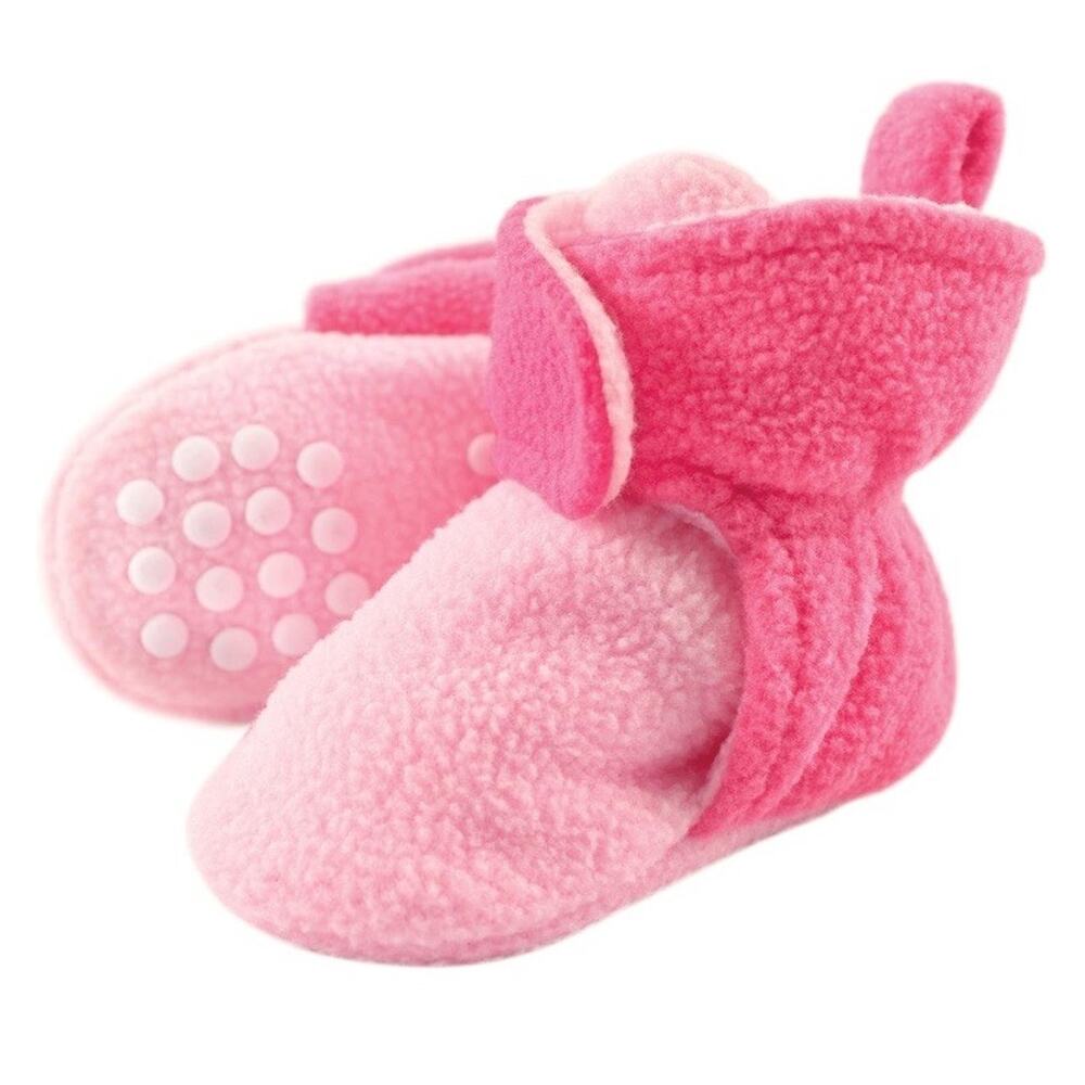 Luvable Friends Baby Girls' Cozy Fleece Booties